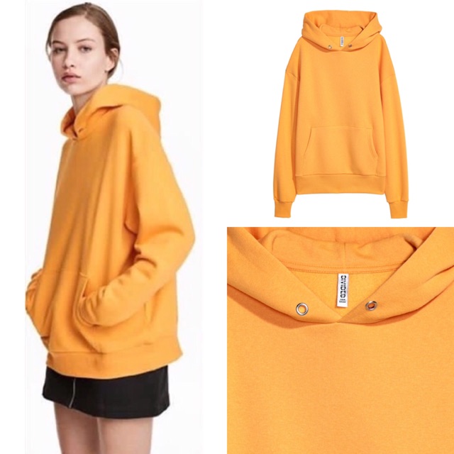 mustard hoodie h&m