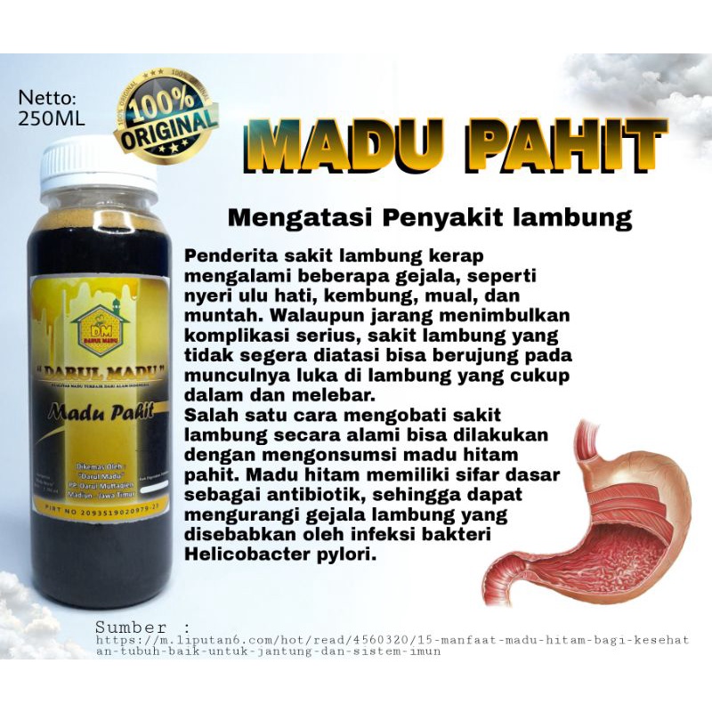 

MADU HITAM PAHIT 250mili