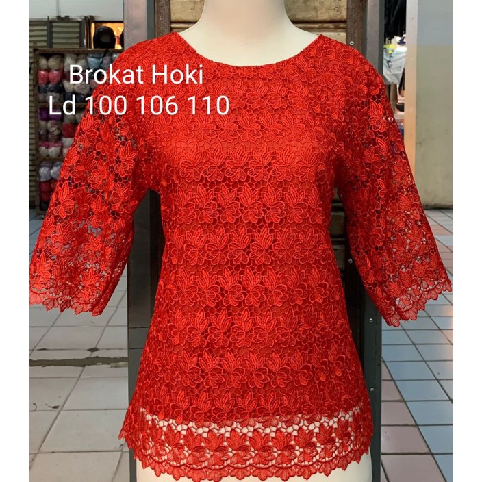 Blus brokat hoki premium/, blus brokat hoki cantik/blus brokat hoki import/blus brokat hoki terbaru/