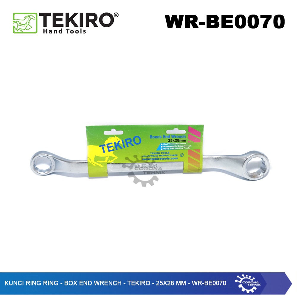 WR-BE0070 - Kunci Ring Ring - Box End Wrench - Tekiro - 25x28 mm