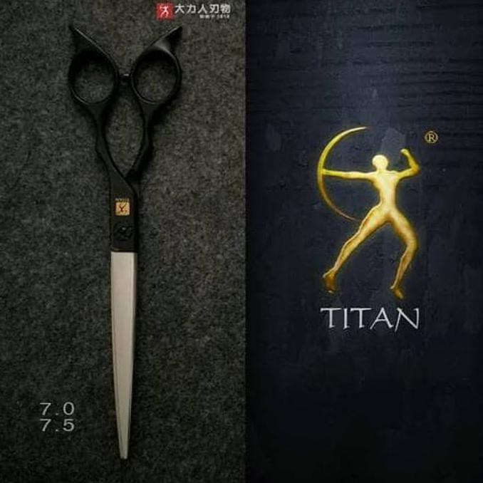 

Gunting Titan Hair Scissors TITAN Black Stainless Edition High Quality |ORIGINAL KUALITAS |HOTLIST |