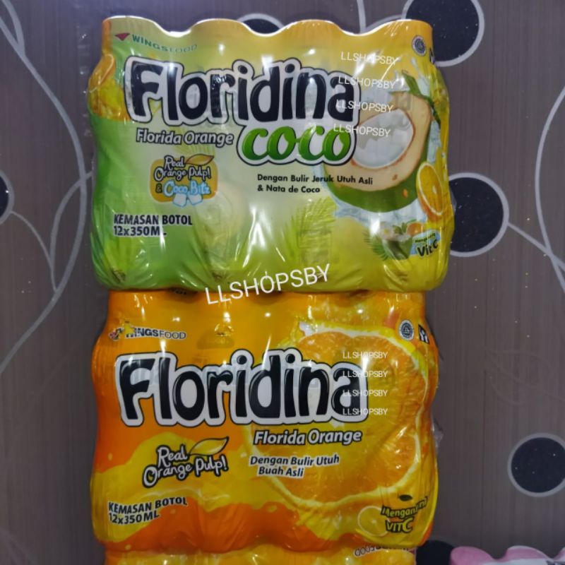 

floridina orange floridina coco 350ml 1 dus isi 12 atau mix