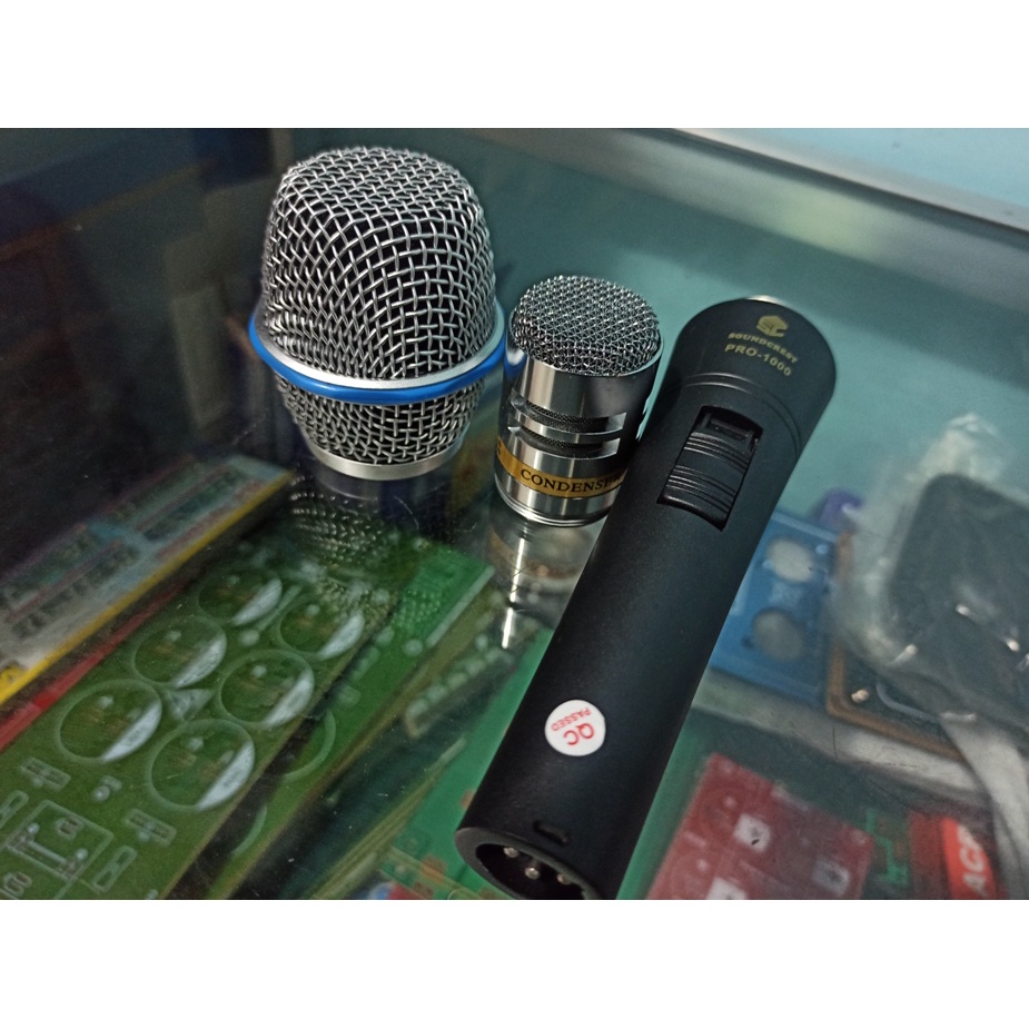 Microphone CONDENSER MIC Cable PEKA SENSITIF SOUNDCREST PRO 1000