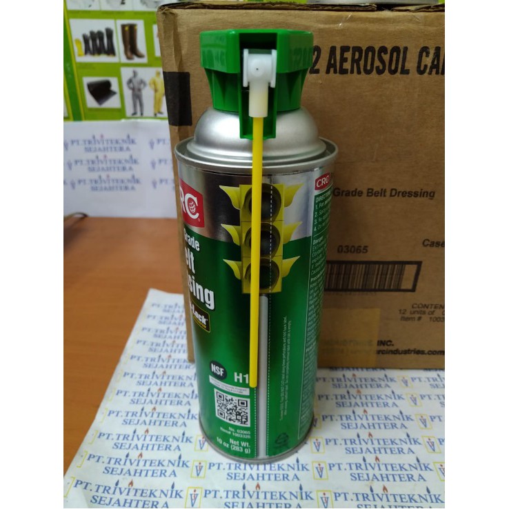 Jual food grade spray grease belt dressing CRC 03065,pelumas industri