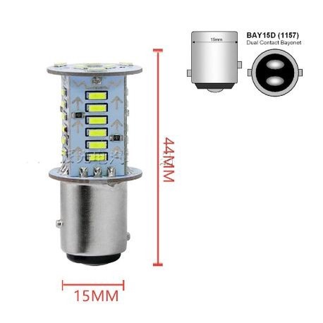 Lampu LED Stop Lamp 1157 30 mata KEDIP CEPAT waterfall running jalan kedip S25 bayonet rem smd