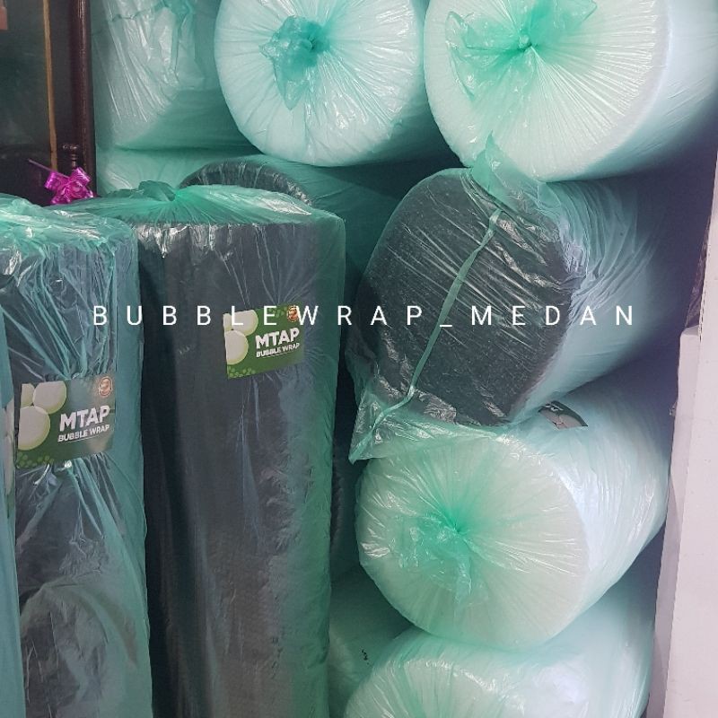 

[PROSES CEPAT] BUBBLE WRAP MTAP 1,25 X 50 M 1 ROLL GULUNG HITAM BENING KUAT DAN TEMBAL GOJEK GRAB
