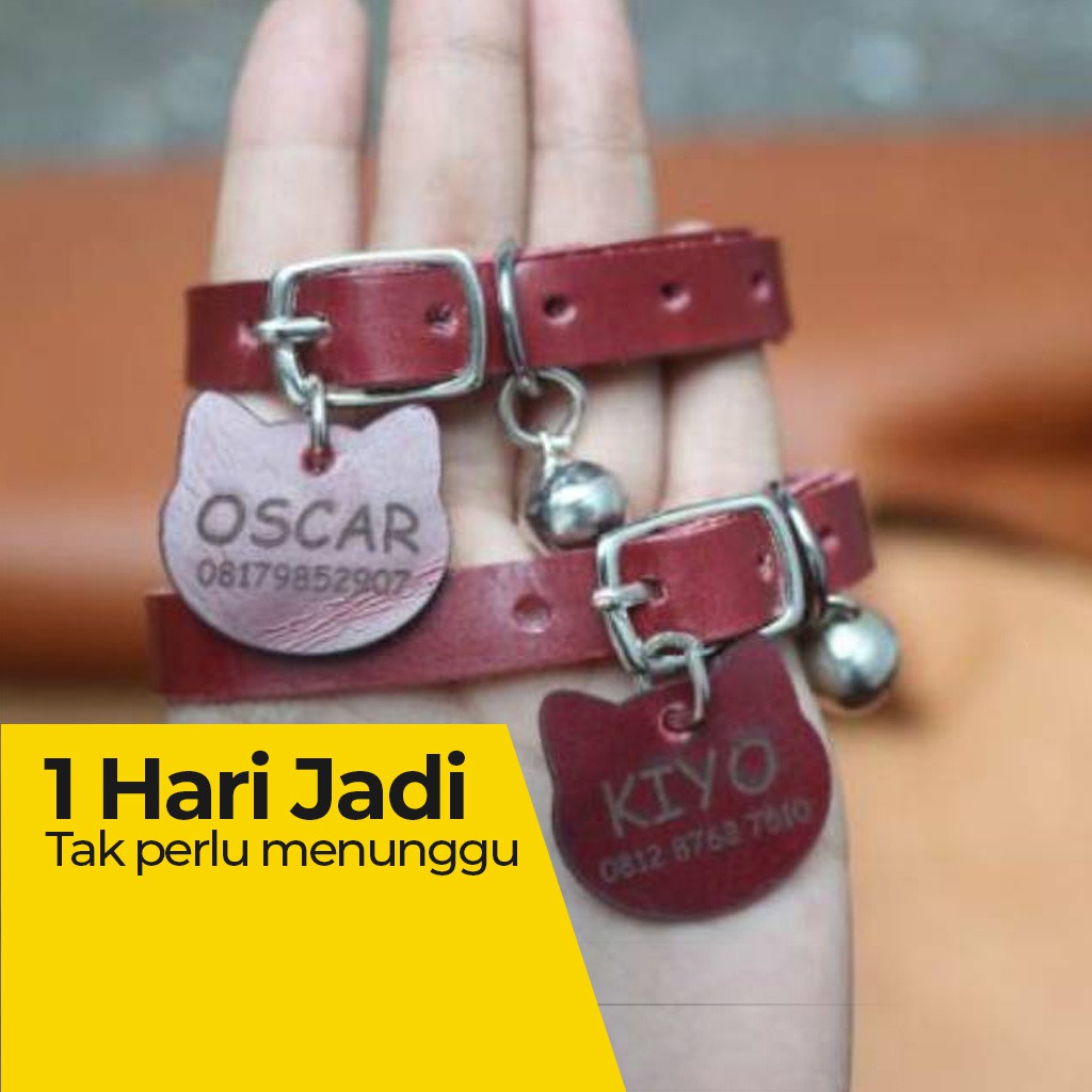 LOOD KALUNG KUCING PAW PAW / GRATIS UKIR NAMA