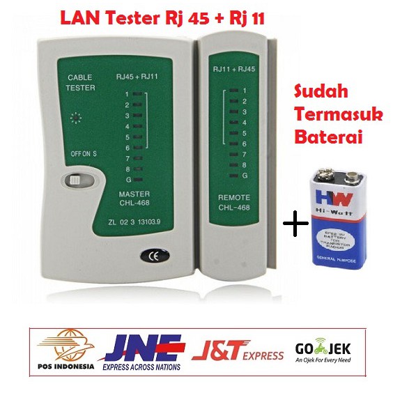 Kabel Tester Lan RJ-45 Dan Rj-11