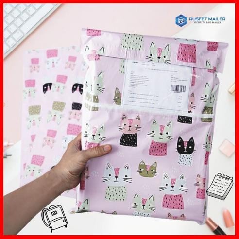 Polymailer | Plastik Packing | Plastik Packing Online | Motif Cuttie Cat