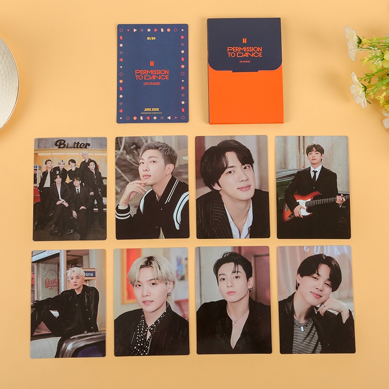 7 / 8pcs / set Kartu Koleksi Desain Kpop BTS PTD Konser