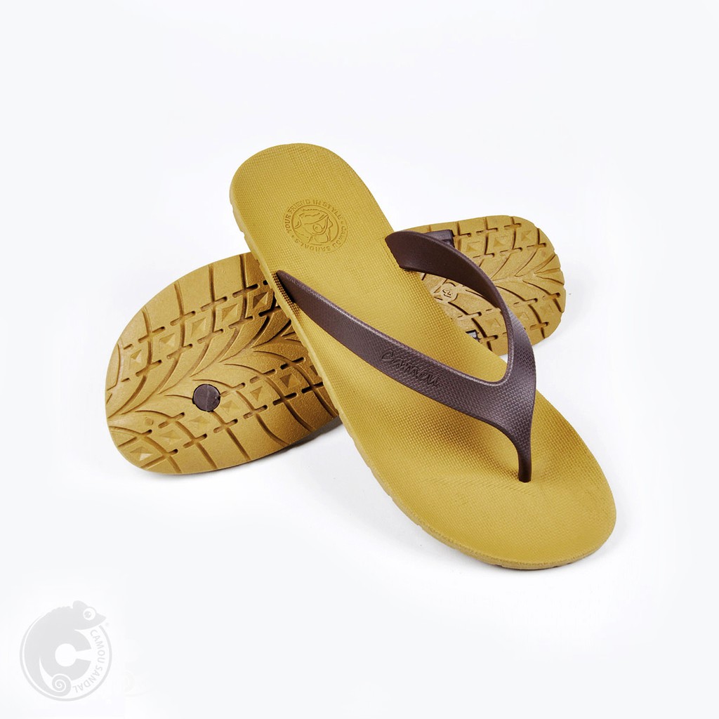 Sandal Jepit Sandal Pria Sandal Flip Flop CAMOU - Butter Scotch