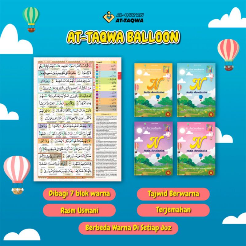 

Al-Qur'an Custom At-Taqwa Kids Baloon Series