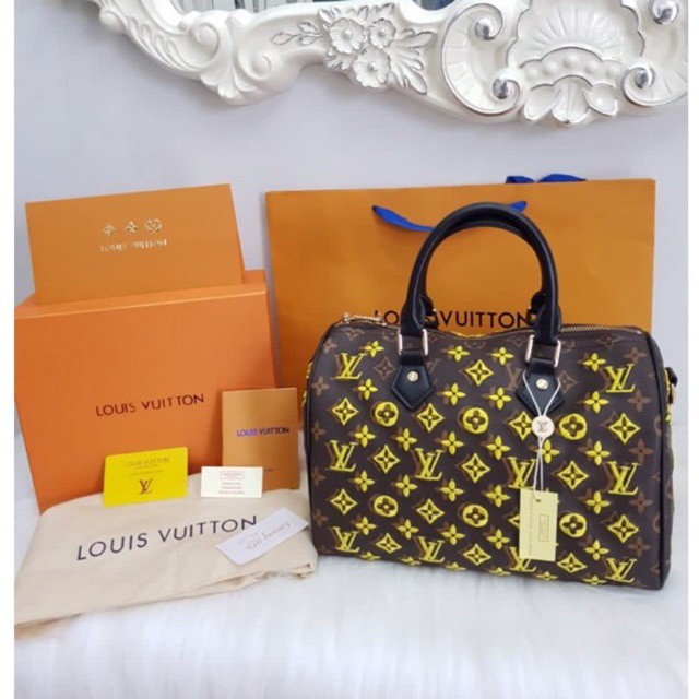 NEW LV SPEEDY NEON/VIP 1:1/KULIT ASLI