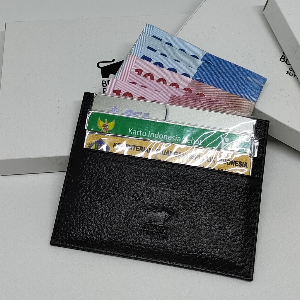 CARD HOLDER SLEEVE DOMPET KARTU KULIT Braun Buffel  CC03 - Slim - Tipis