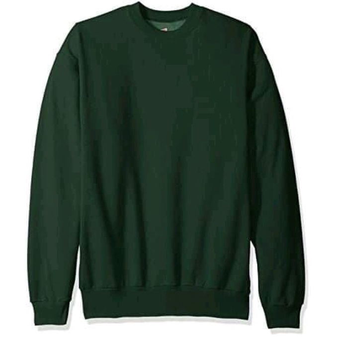 Sweater Crewneck Polos Pria Wanita Pria Murah Lengan Panjang 11 Warna L XL XXL