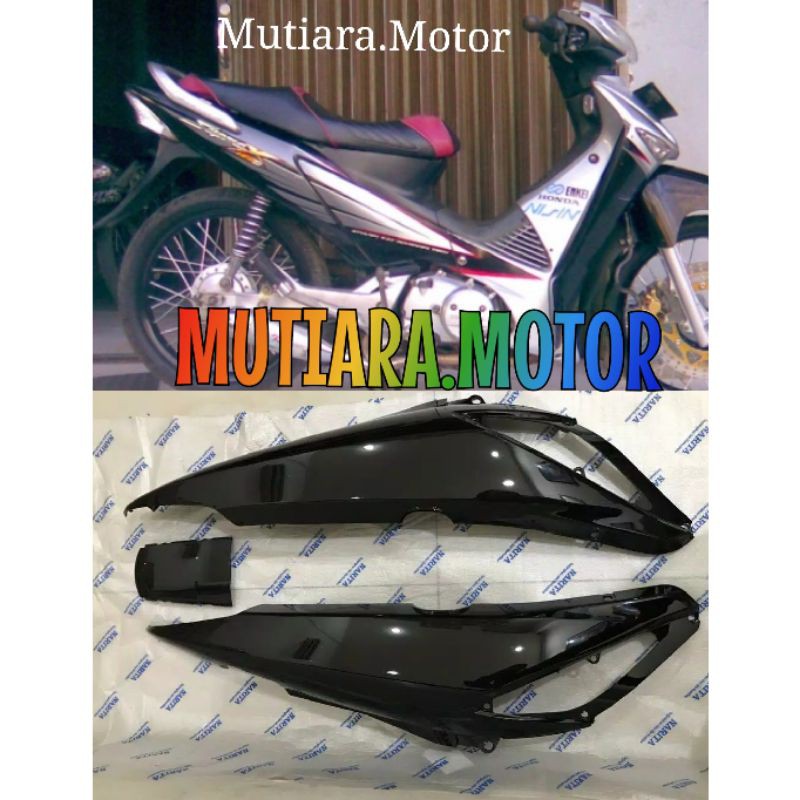 Cover Body belakang Honda Supra X 125 Lama Hitam Polos
