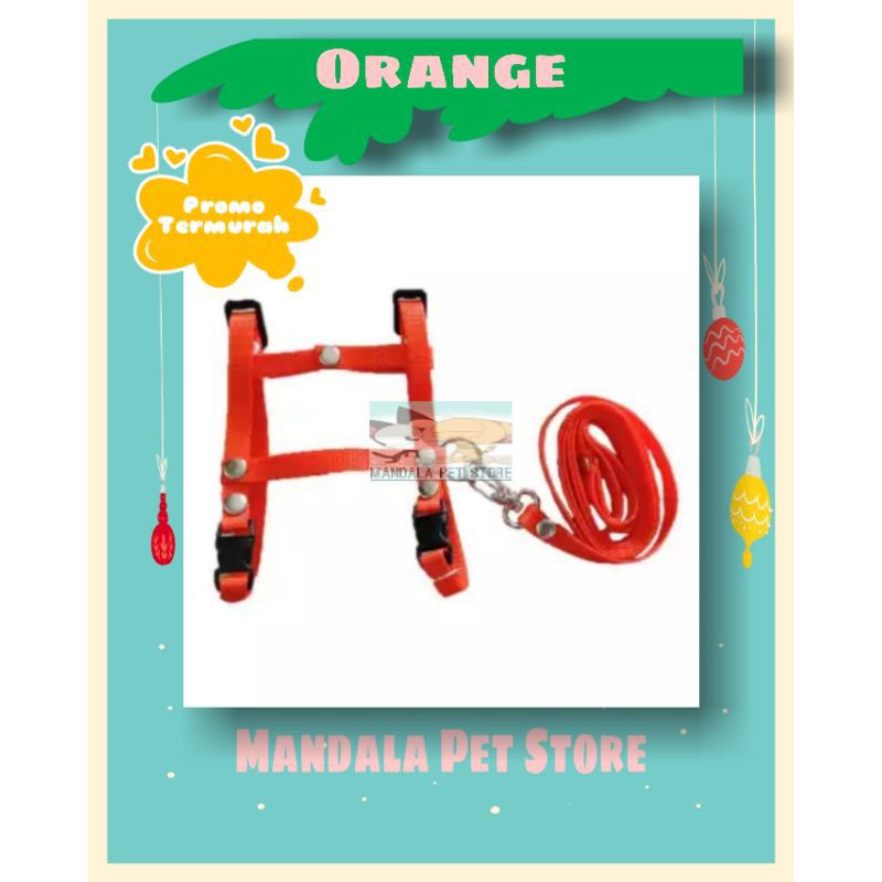 Harness Model H / Tali Tuntun Kucing, Anjing, DLL