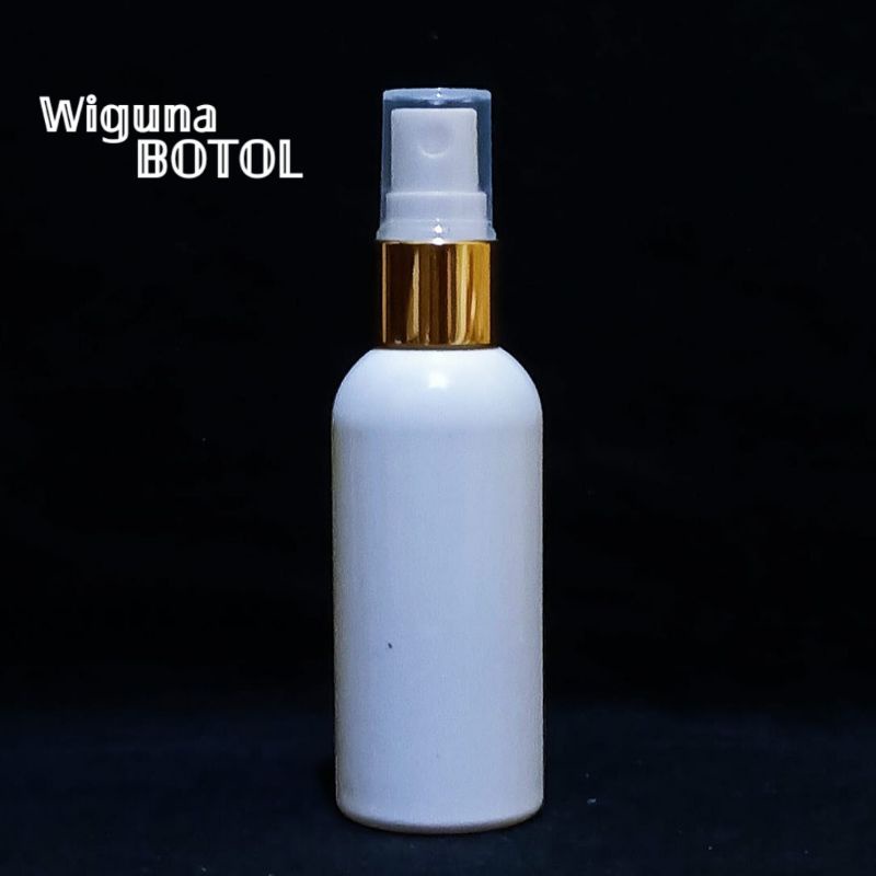 Botol Spray 60ml Spray Ring Alumunium Gold / Botol 60ml Tutup Spray Almunium Gold