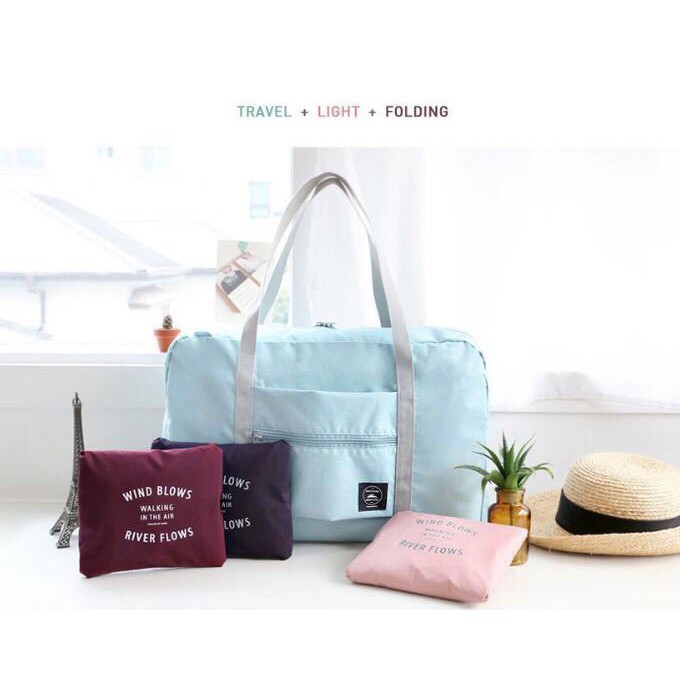 HOME004 Wind Blows Tas Travel Besar Lipat Hand Carry Anti