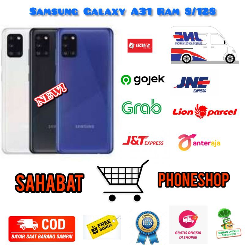 SAMSUNG GALAXY A31 RAM 8/128 GB GARANSI RESMI