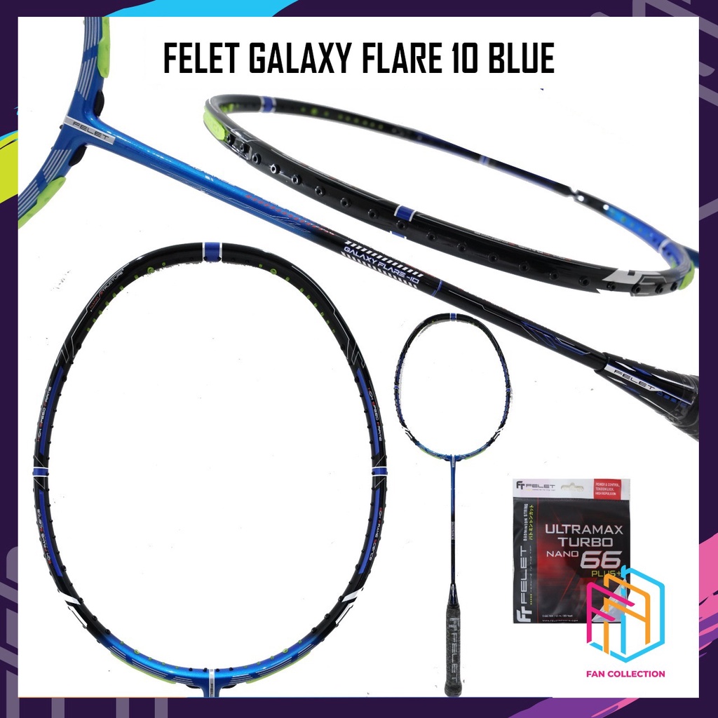 FELET GALAXY FLARE 10 / FT GALAXY FLARE 10 RAKET BADMINTON ORIGINAL