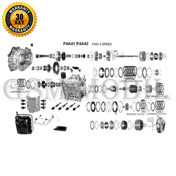 Kampas Kopling Set Matic Mitsubishi Lancer F4A42 MD9772FK 10006807