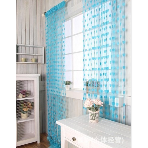 Tirai benang love / tirai love / tirai benang motif love / gorden rumah / selambu kamar