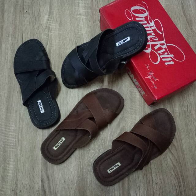 Sandal kulit formill pria original onfire60012