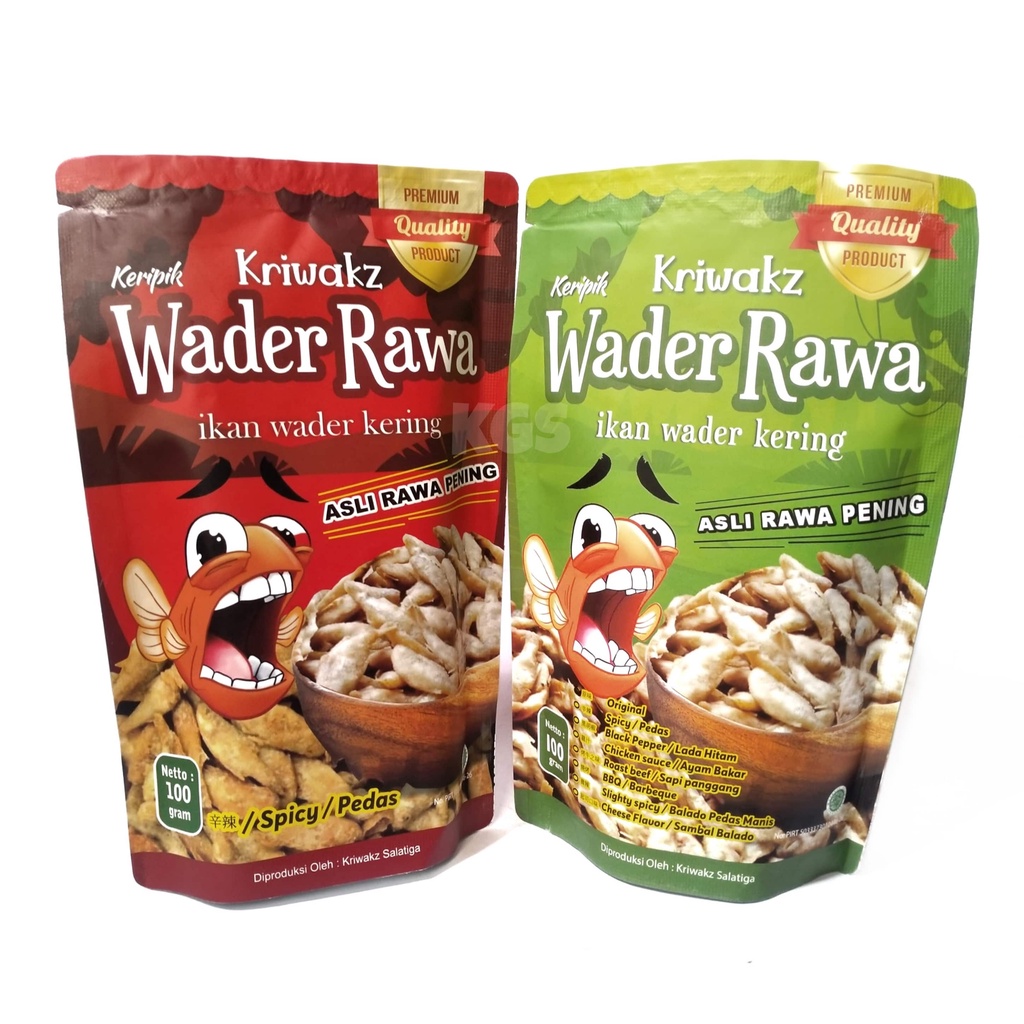 

Keripik Wader Rawa Kriwaks 100 gram - Ikan Wader Kering Asli Rawa Pening Premiun Quality Product