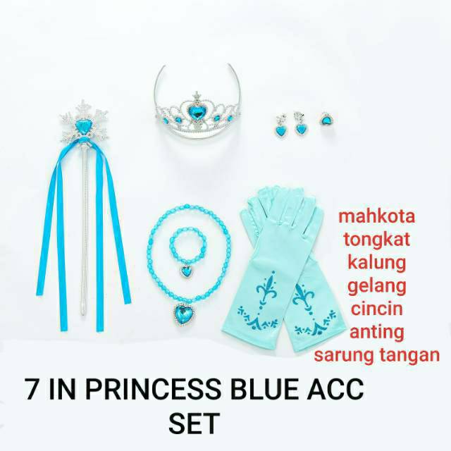 AKSESORIS PRINCESS / ACCESORIES ANAK PEREMPUAN / TONGKAT MAHKOTA GELANG KALUNG ANAK PRINCESS FROZEN