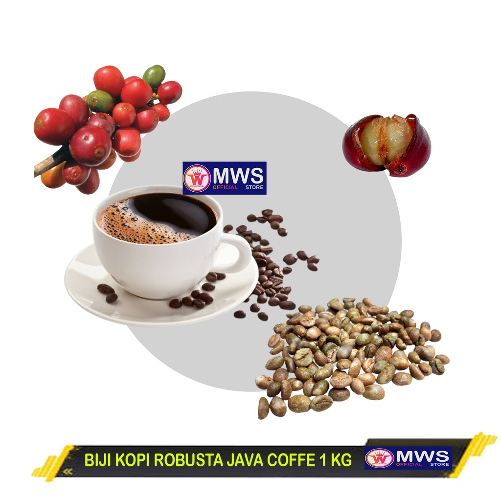 

BIJI KOPI ROBUSTA JAVA COFFE 1 KG KERING MWS OFFICIAL STORE