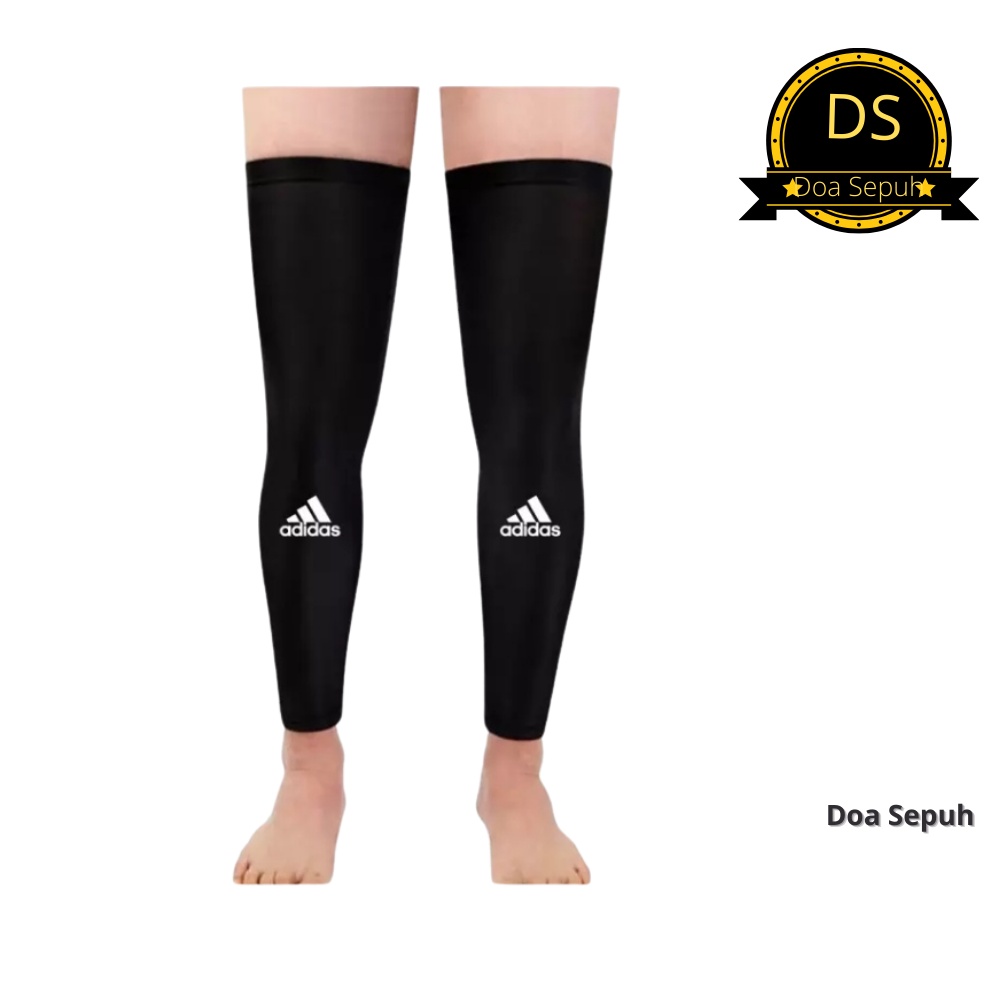1 pasang-Manset Deker Knee Pad kaki Panjang Olahraga Volly Basket Futsal Manset kaki leg warmer Mans
