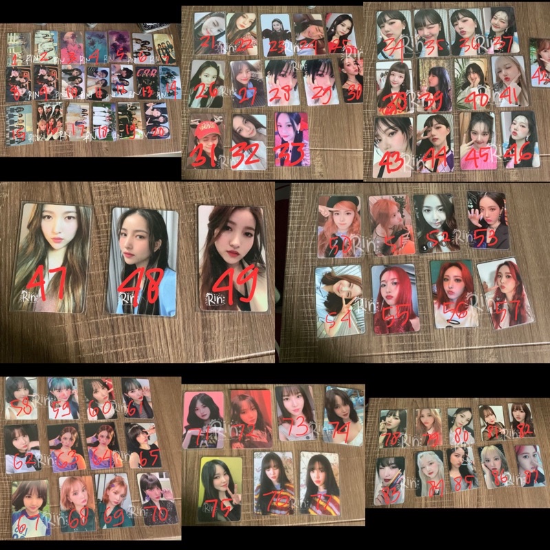 Photocard gfriend viviz sowon yerin sinb eunha yuju umji (1) tfule birthday wn bop tfu