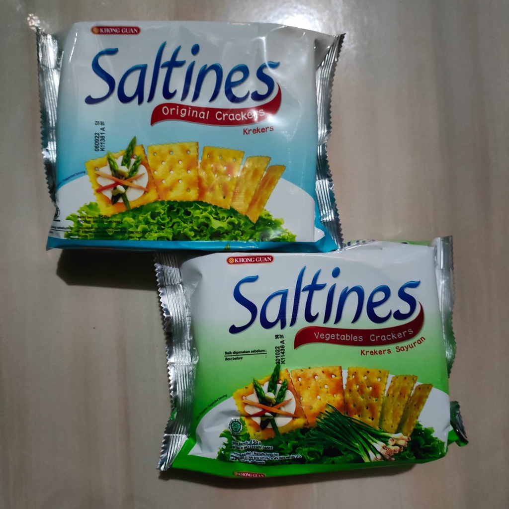 

Khong Guan Saltines Original/Vegetables Crackers 150gr