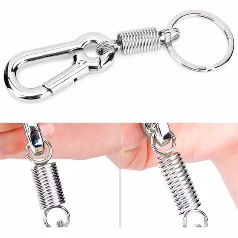 Karabiner Keychain Gantungan Kunci Stainless Steel Carabiner