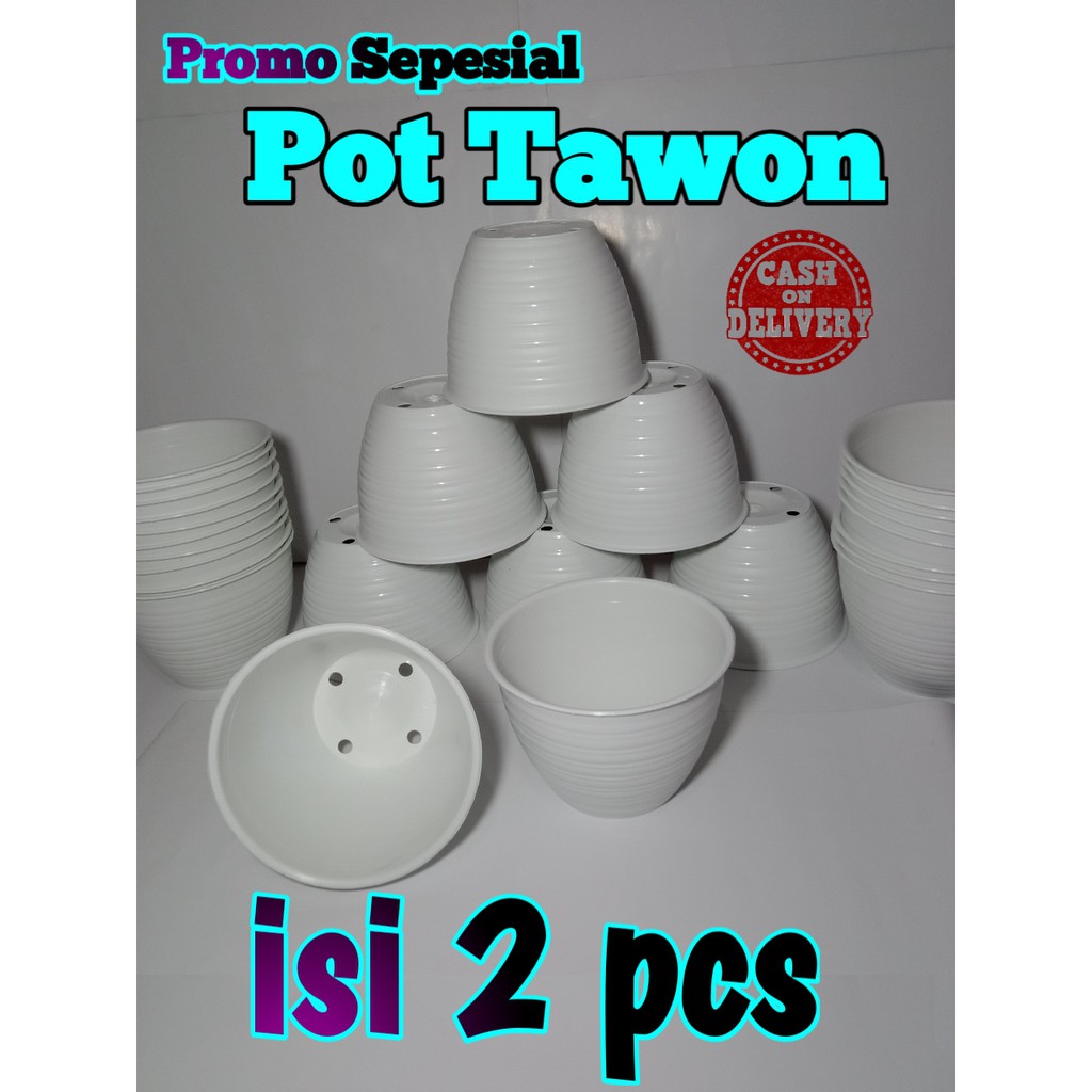 Pot Bunga Plastik Lusinan Pot Bunga Plastik Murah Pot Bunga Unik Lucu 15 cm isi 2 pcs pot