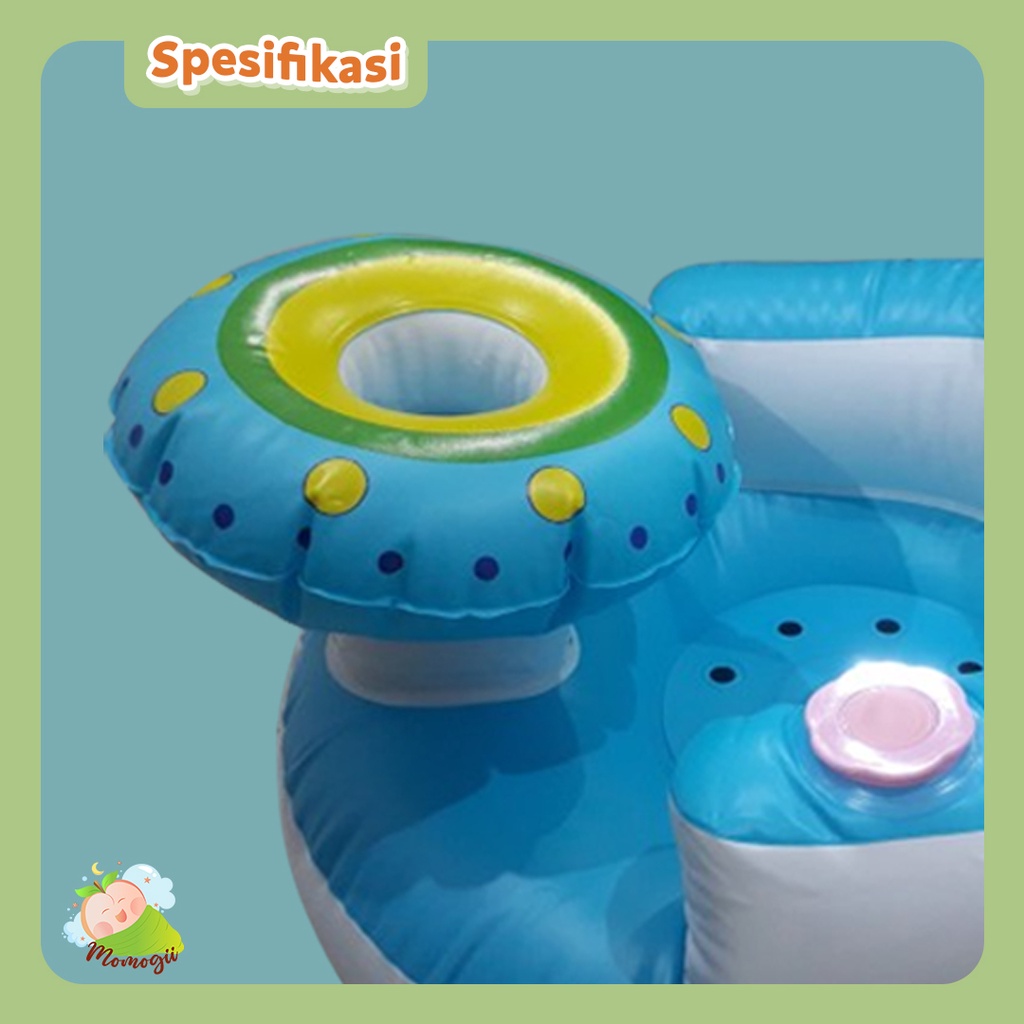 MOMOGII Sofa Tiup Kursi Pompa Bayi Bentuk Meja