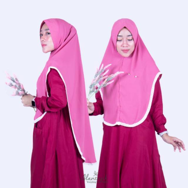 Alantasik-jilbab arnia soft pet antem khimar pinguin jumbo wollycrepe soft ped R.8