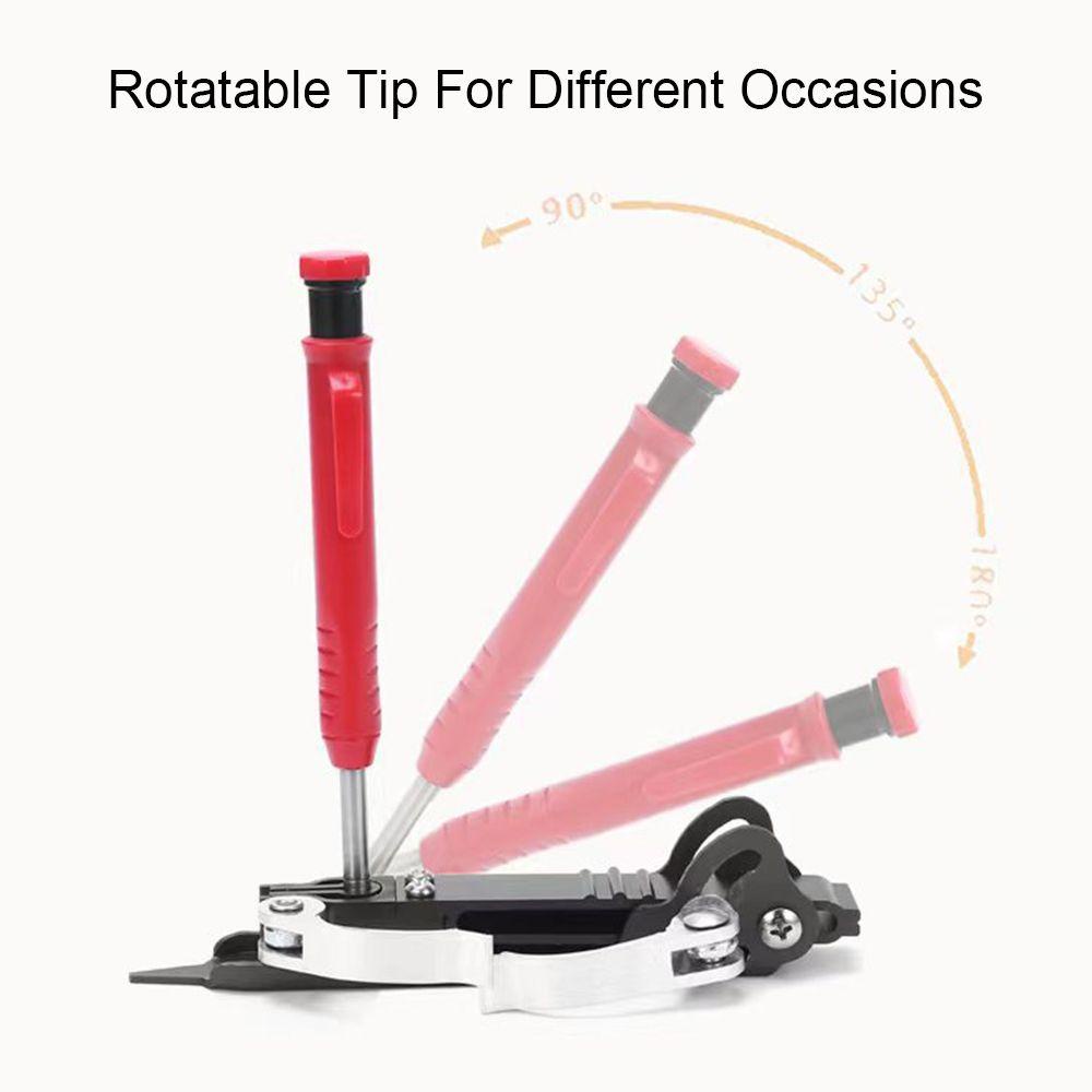 Solighter Multifungsi Scribing Tool DIY Alat Ukur Dengan Pensil Lubang Dalam Woodworking Scribe Gauge Garis Besar Lingkaran Profil Penggaris Coret