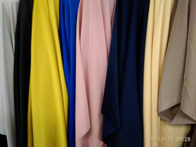 Kain maxmara polos/bahan maxmara/kain furing