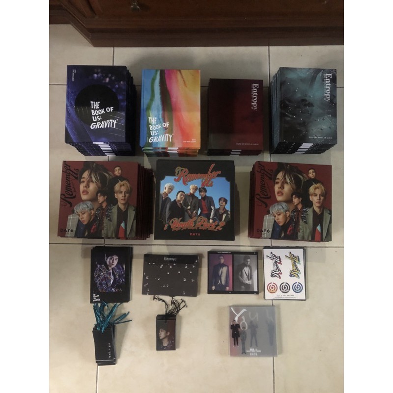 Day6 Album Sunrise, Remember Us, Gravity, Entropy, Gluon