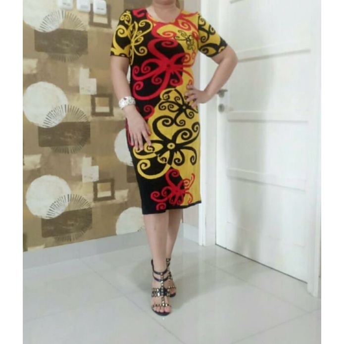 dress rajut motif kalimantan baju rajut dayak longdress dayak dress rajut dayak baju rajut dayak baj