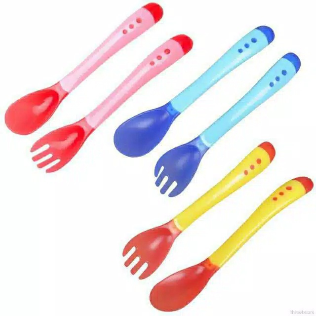 Sendok Makan Bayi Silicon Sensor Temperatur/Baby Safety Spoon Silicone BPAFREE