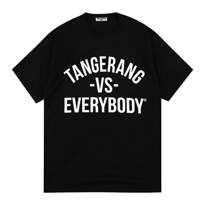 T-shirt Urbain Inc x Thanksinsomnia "Tangerang VS Everybody" Black