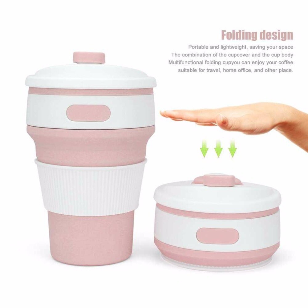 Gelas Lipat Tumbler Cup Silicone Multifungsi  / Collapsible Foldable Coffee Cup 550 ML