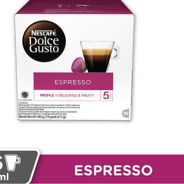

➽ Nescafe Dolce Gusto New Espresso - Capsule Original ♢
