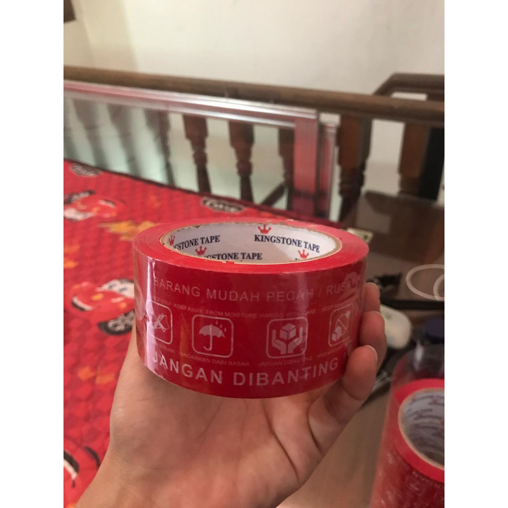 

LAKBAN FRAGILE 2 INCH 100 METER (48 MM X 100 YARD) TAPE 2" ORIGINAL LEM ISOLASI FREGILE