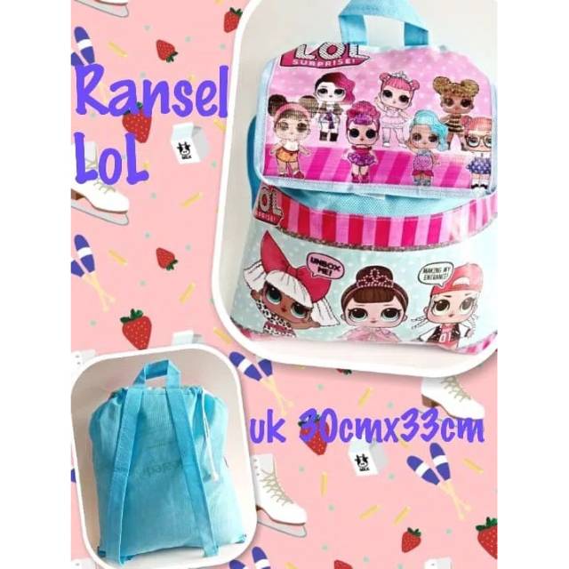 

Souvenir ulang tahun anak tas ransel LOL