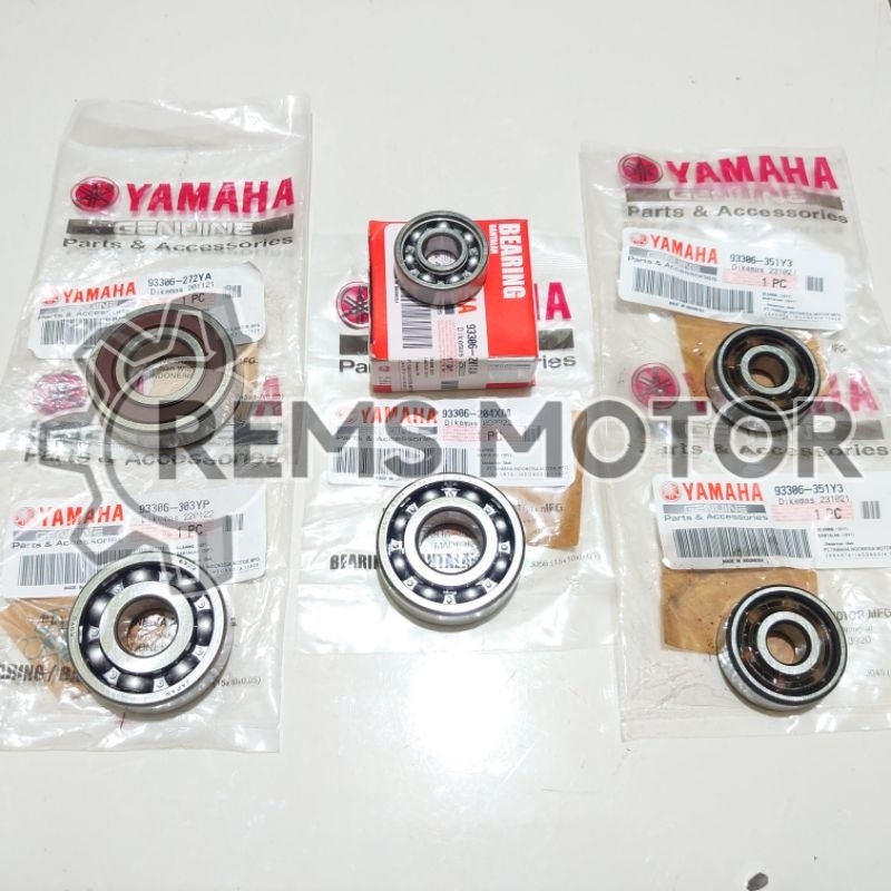 BEARING SET GEARBOX RASIO MIO M3 MIO S MIO Z SOUL GT 125 FINO 125 XRIDE 125 FILANO ORIGINAL YAMAHA B