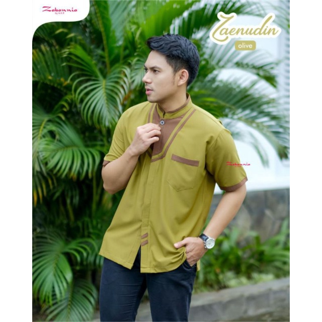KOKO ZAENUDIN Lengan Pendek | Model Baju Koko Pria by Zabannia